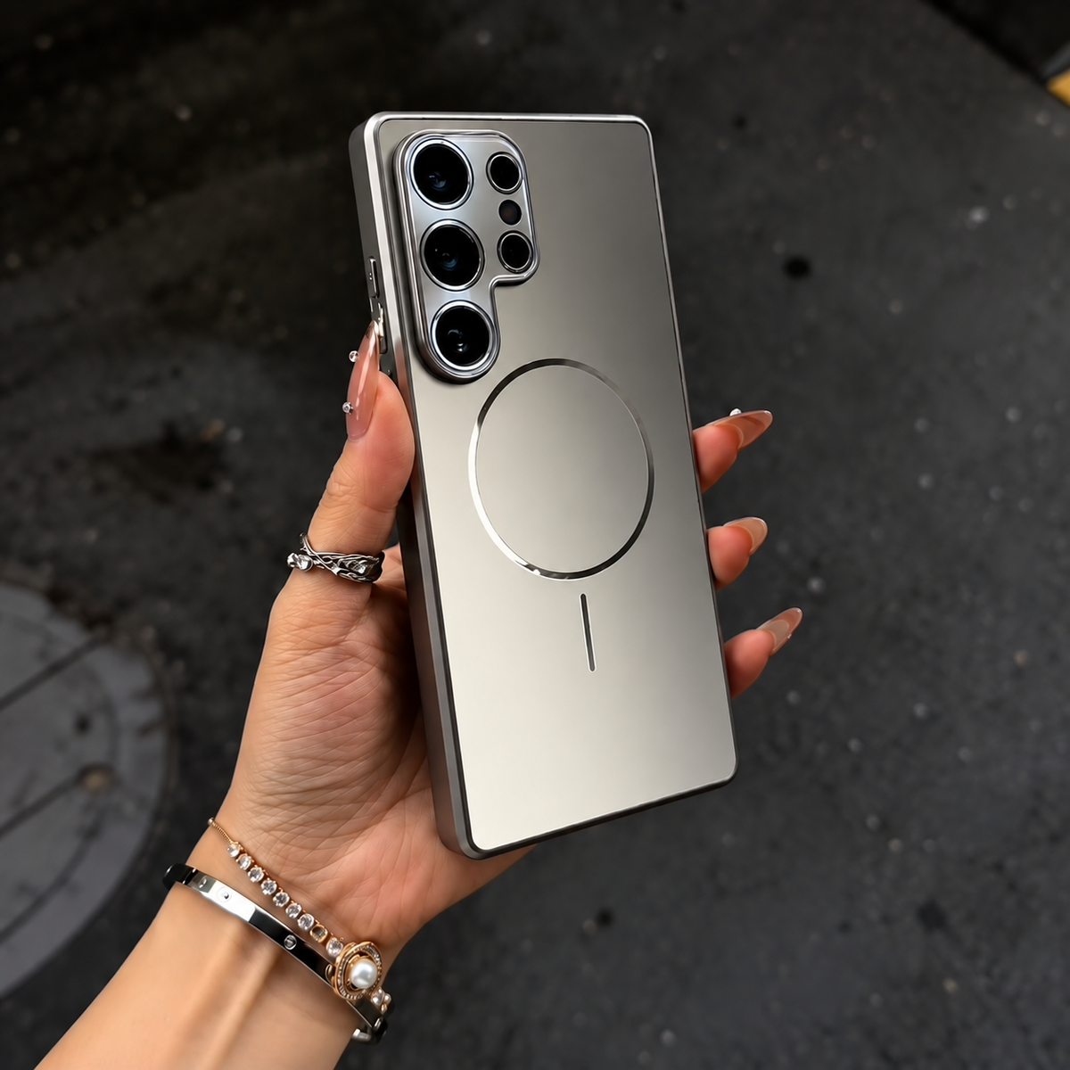 Galaxy S Series - Stealth Titanium Armor Magnetic Case