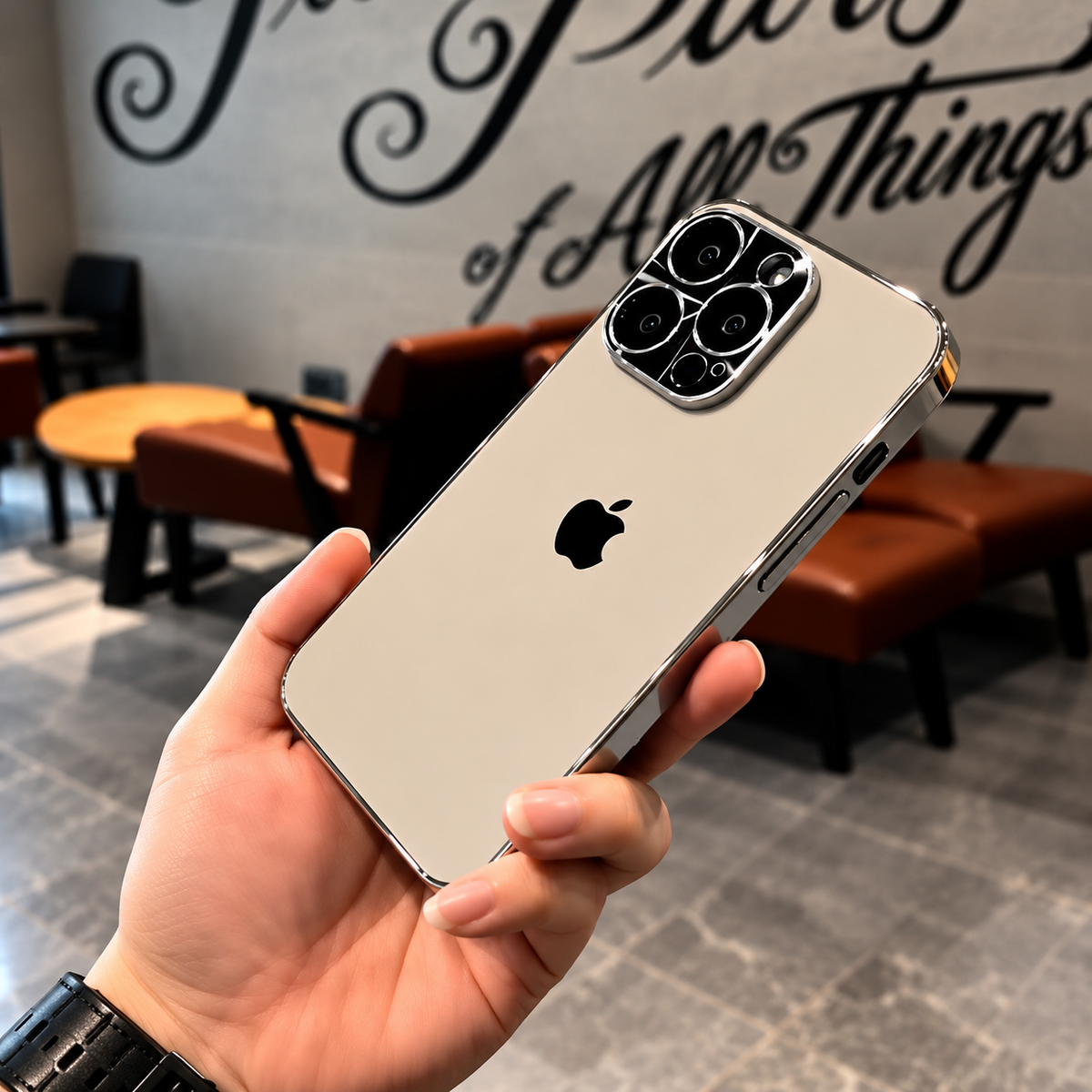 Metallic Edge Transparent Case