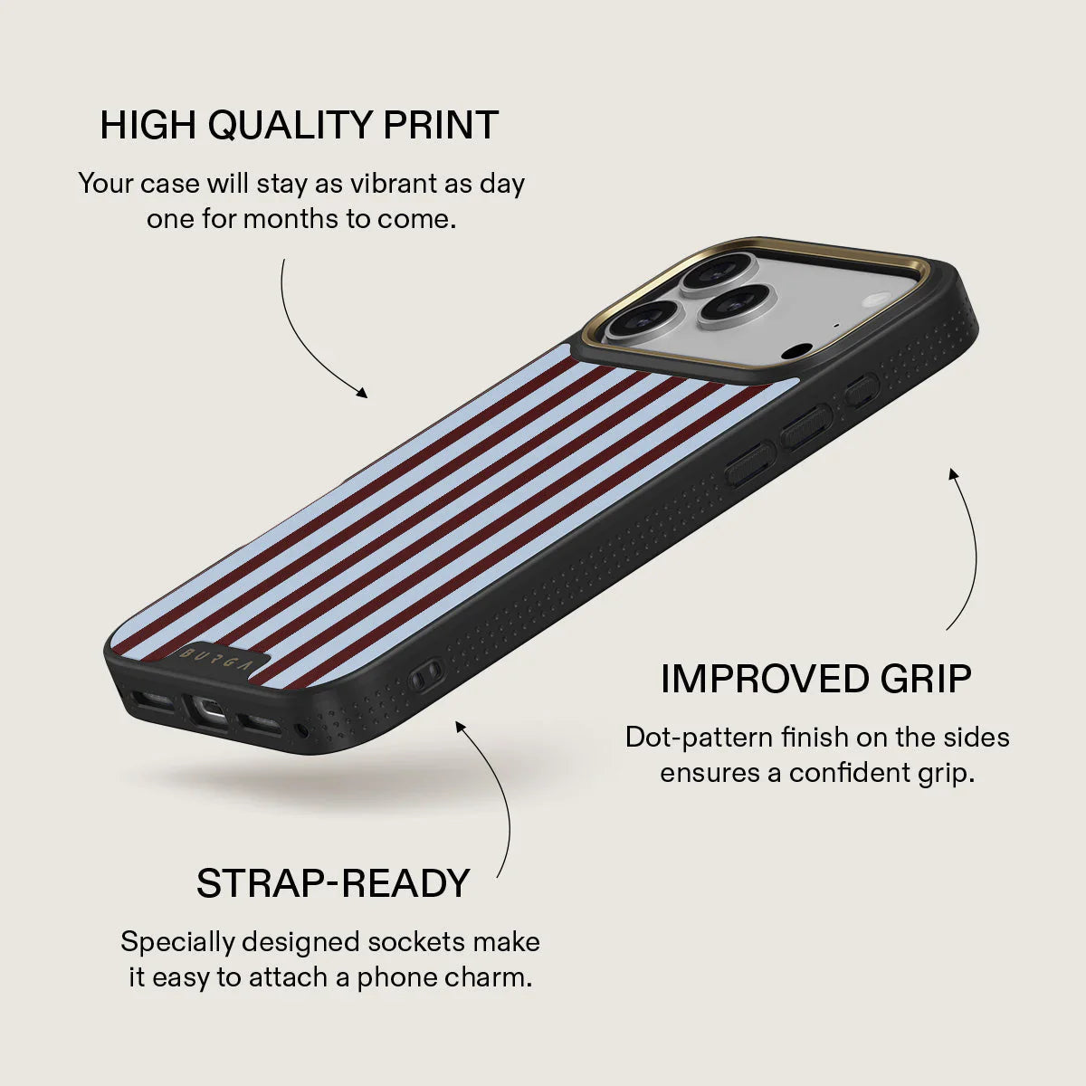 Noir Stripe Case