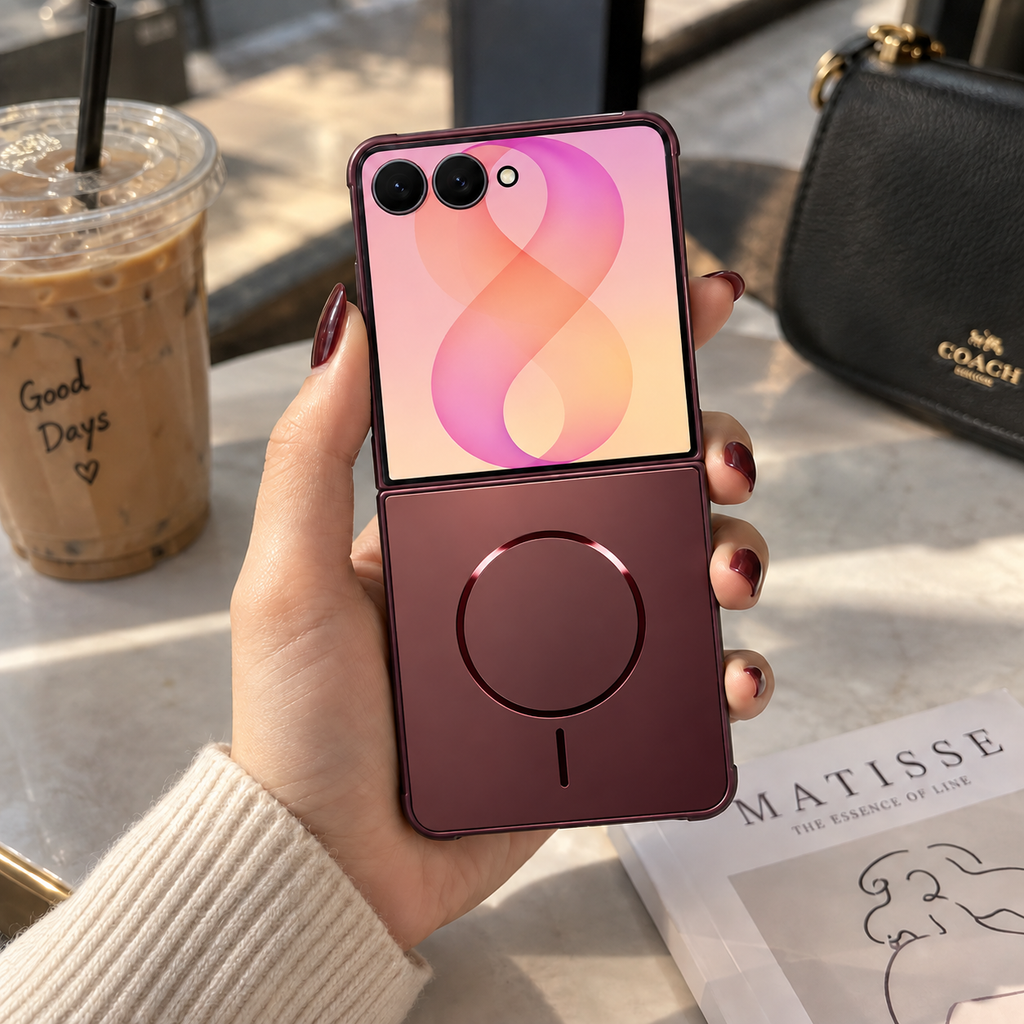 Galaxy Z Flip Series - Imperial Cherry Wine Case