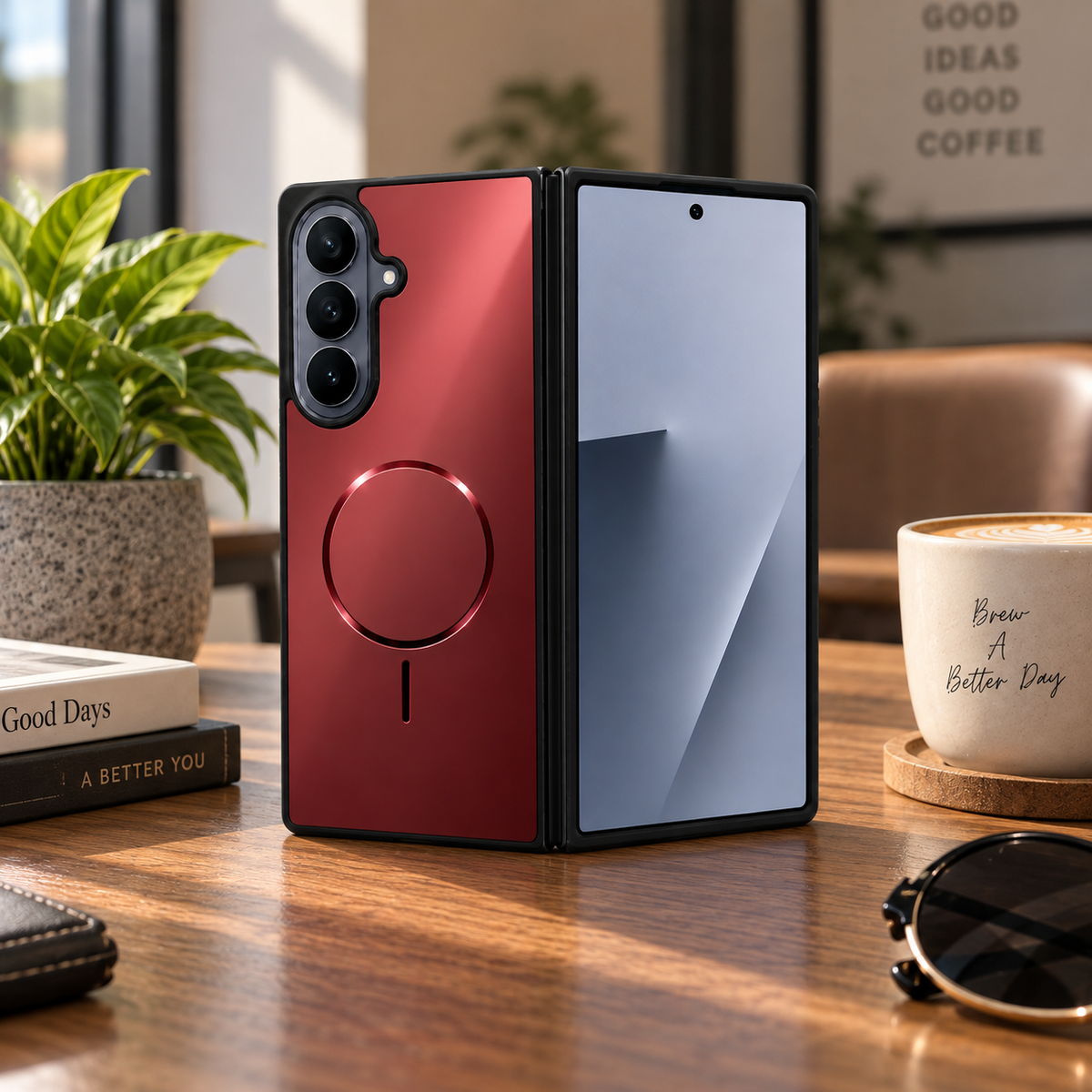 Galaxy Z Fold Series - Imperial Cherry Wine Case