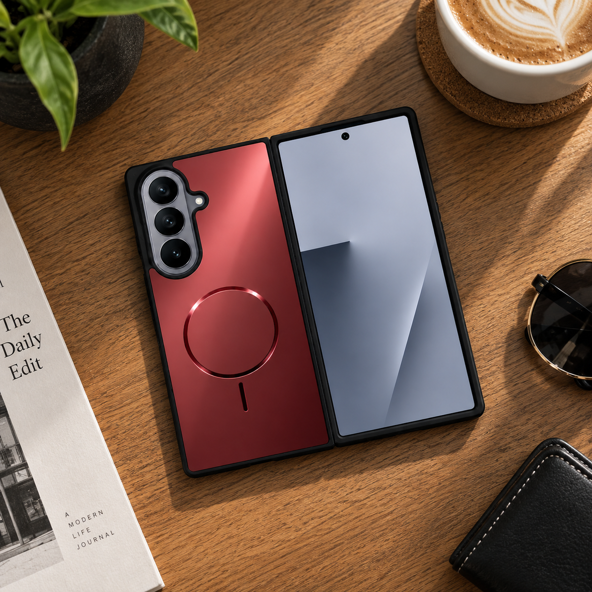 Galaxy Z Fold Series - Imperial Cherry Wine Case