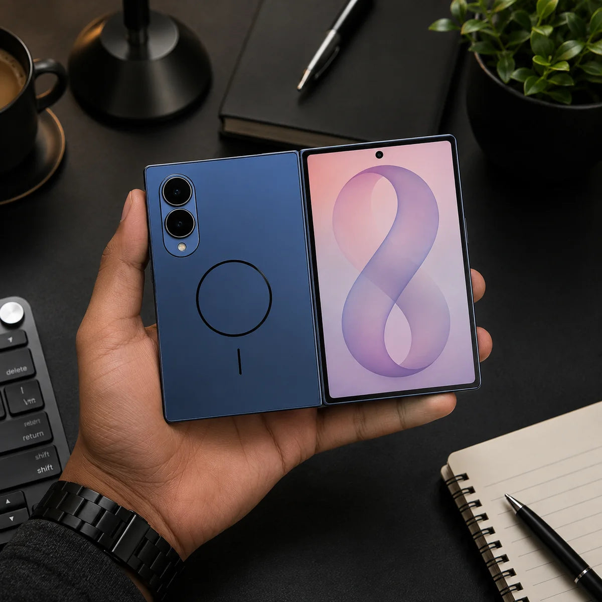 Galaxy Z Fold Series - Midnight Navy Cover
