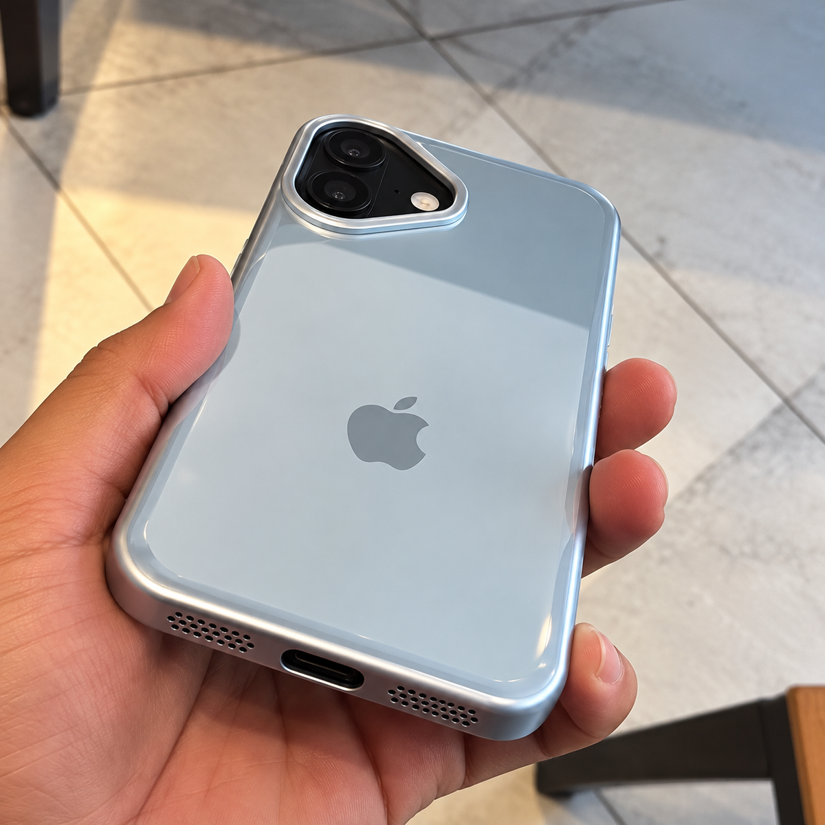 Arctic Blue Chrome Case