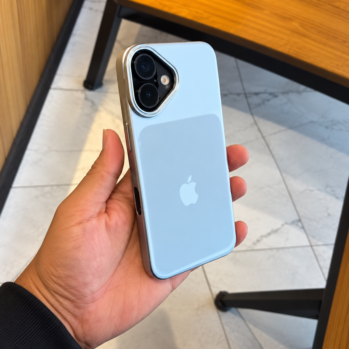 Arctic Blue Chrome Case