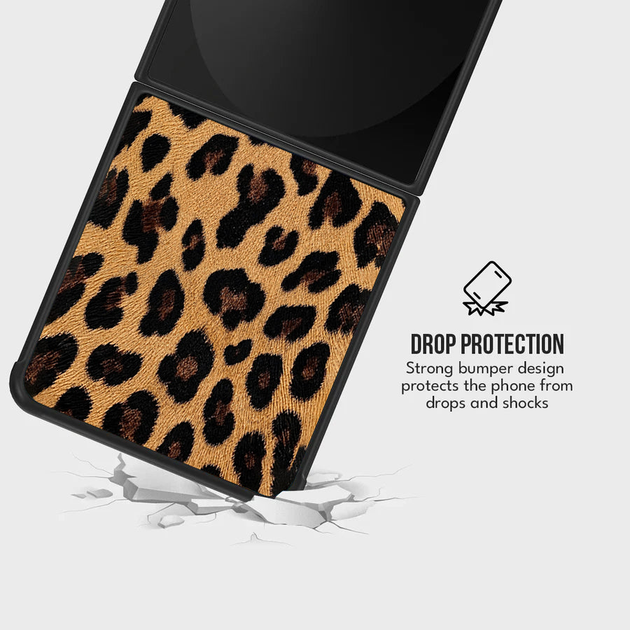 Galaxy Z Flip Series - Wild Luxe Leopard Case