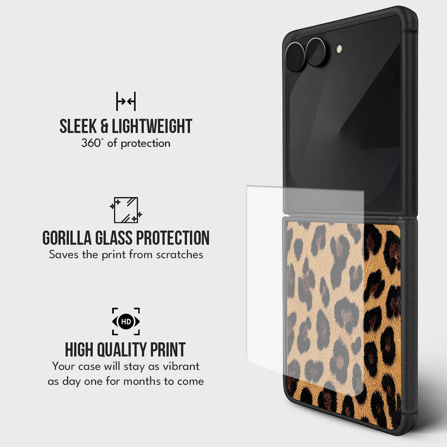 Galaxy Z Flip Series - Wild Luxe Leopard Case