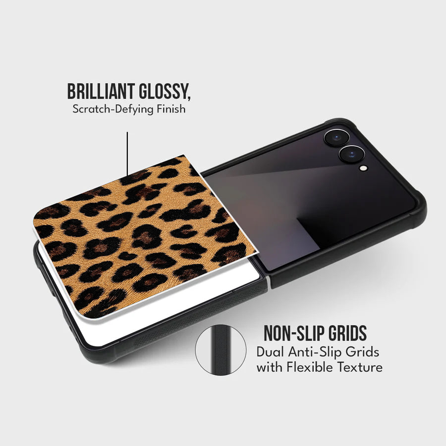Galaxy Z Flip Series - Wild Luxe Leopard Case