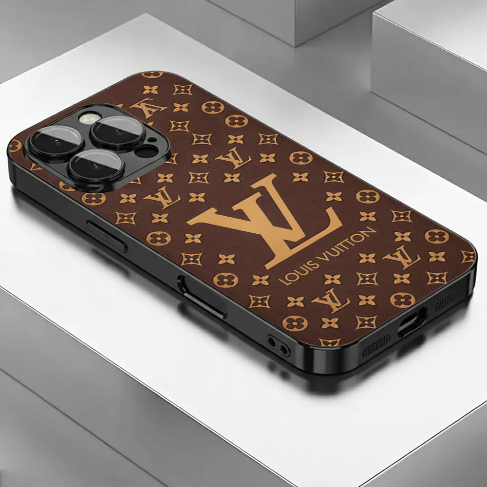 Luxury LV Pattern Brown Case