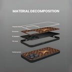 Luxury LV Pattern Brown Case