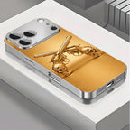 Golden Rebel Skull Armor Case