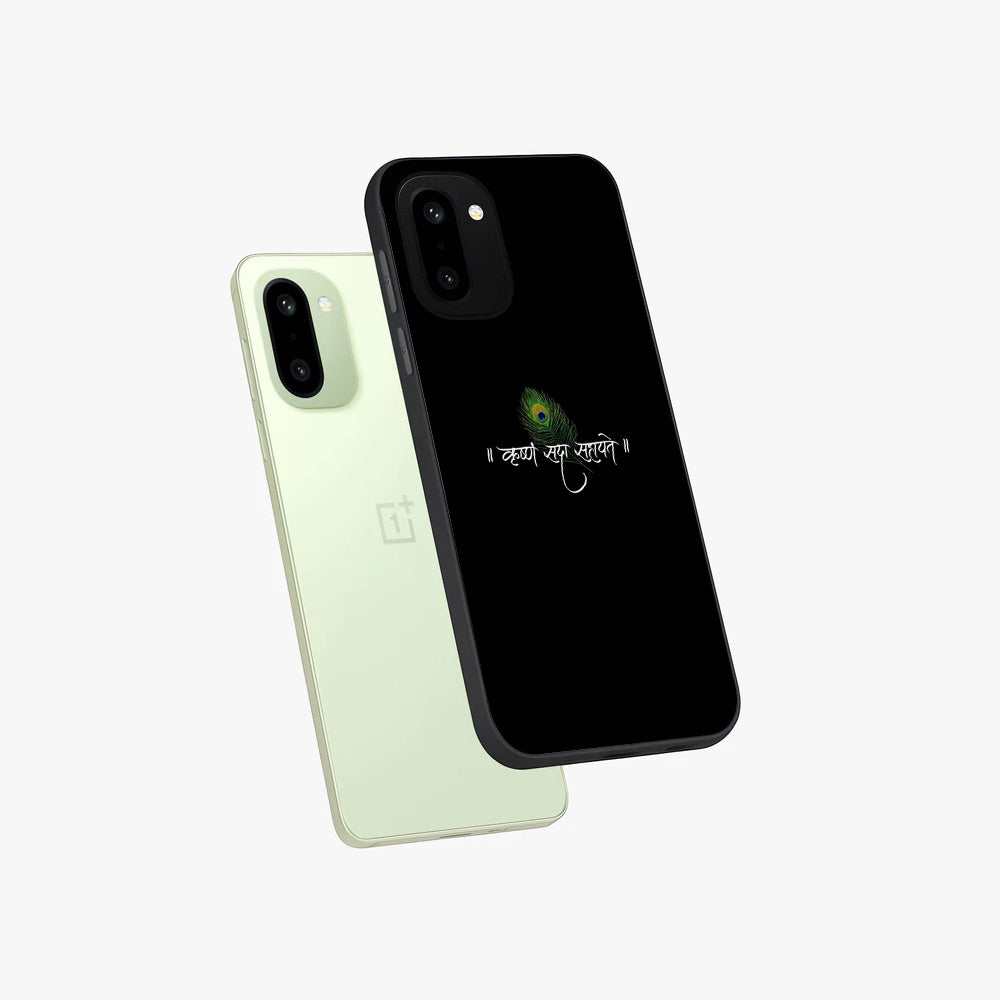 OnePlus Series - Krishna Blessing Glass Case