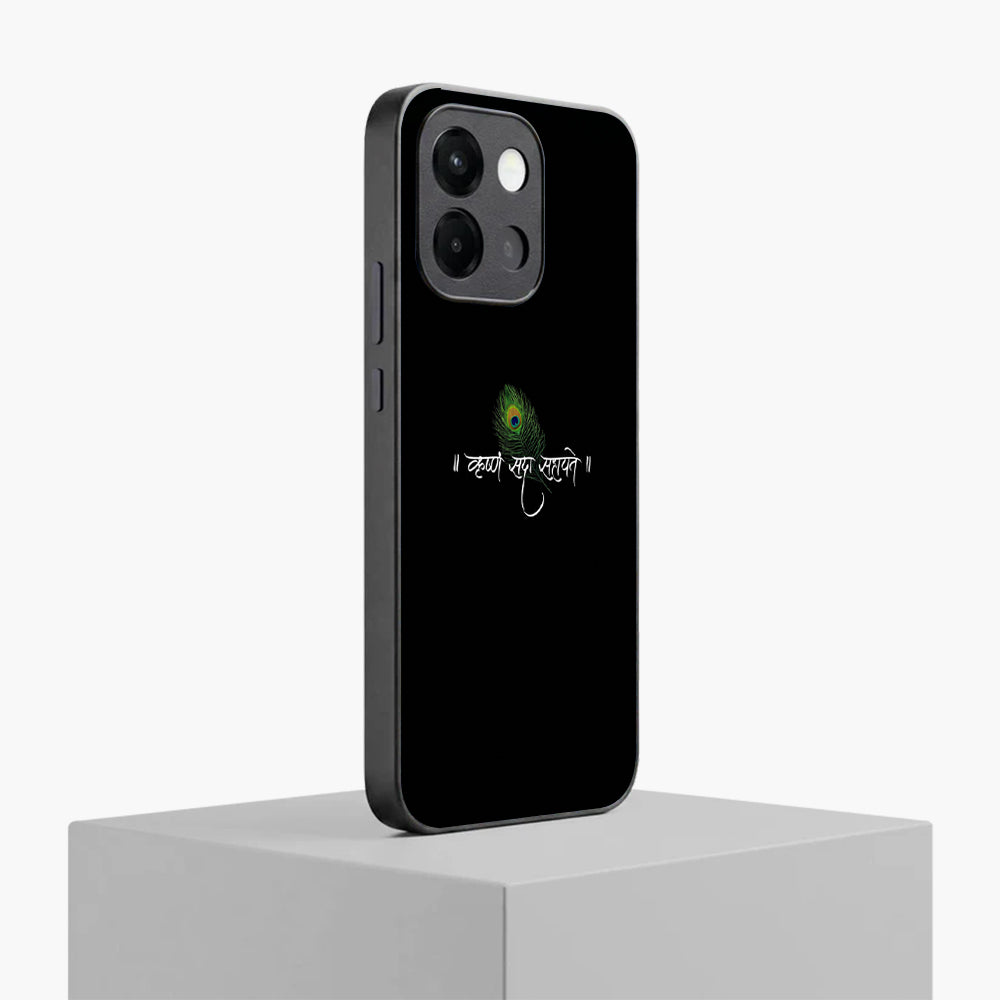 OnePlus Series - Krishna Blessing Glass Case