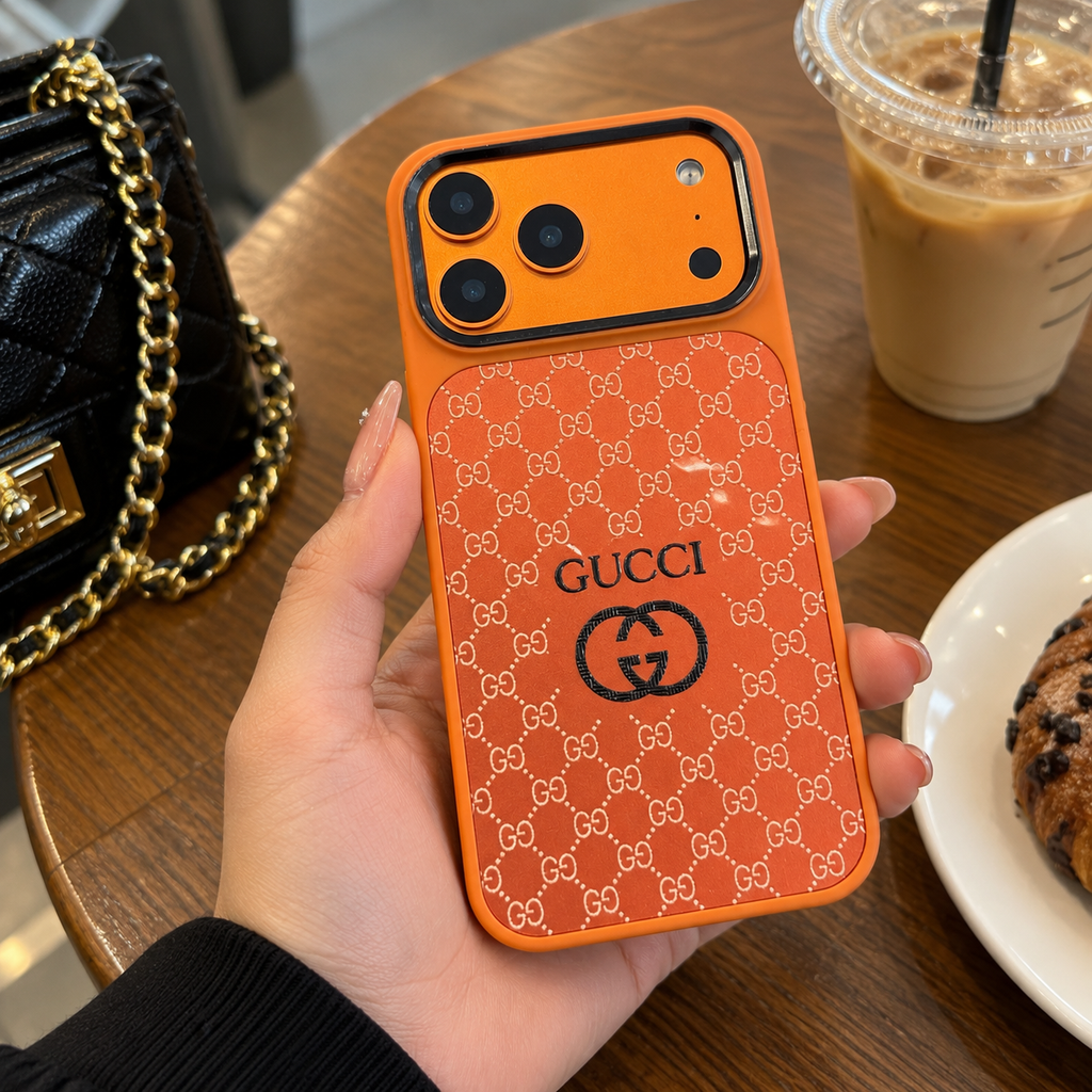 Orange Monogram Luxe Case