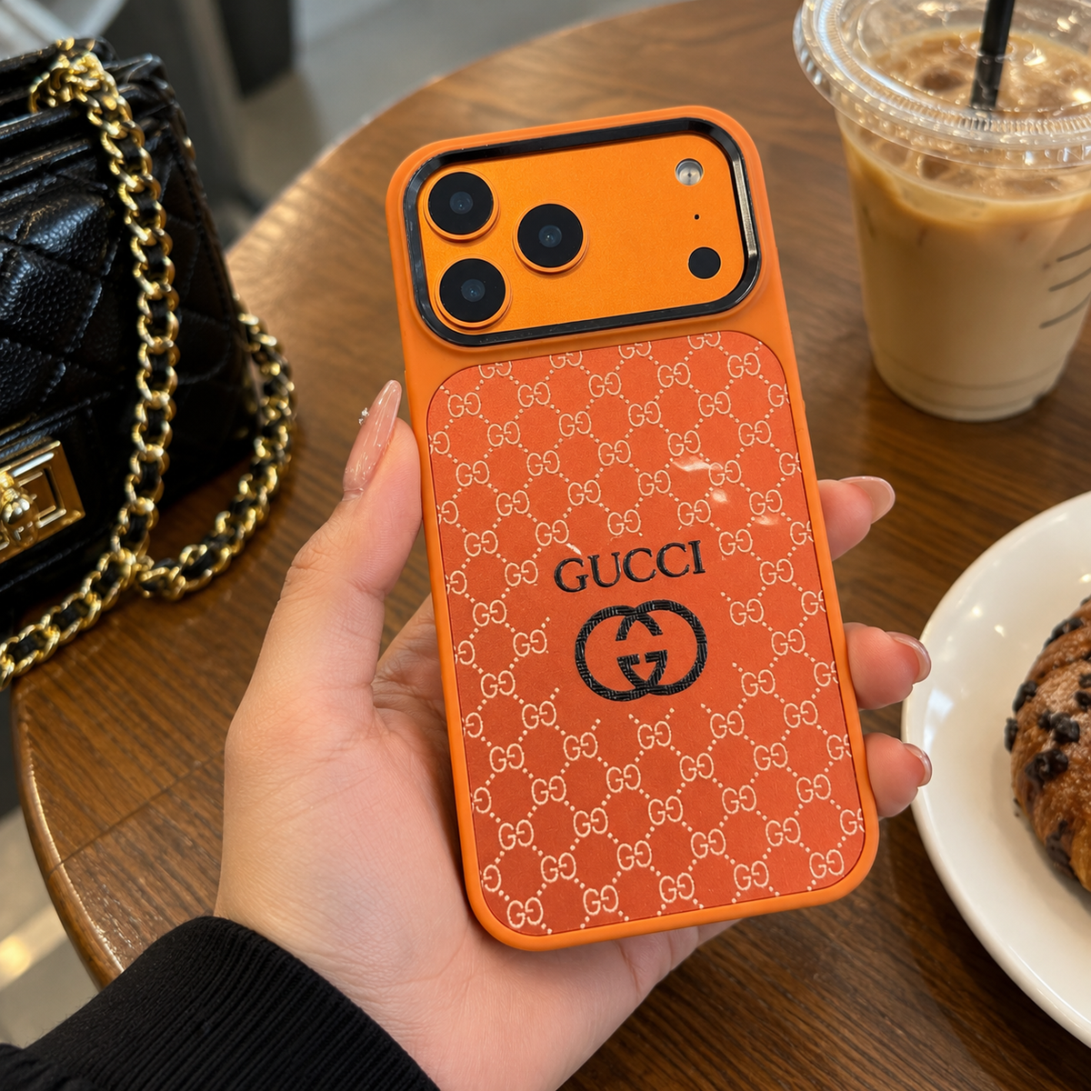 Orange Monogram Luxe Case
