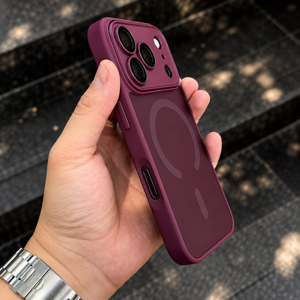 Velvet Burgundy Magnetic Case