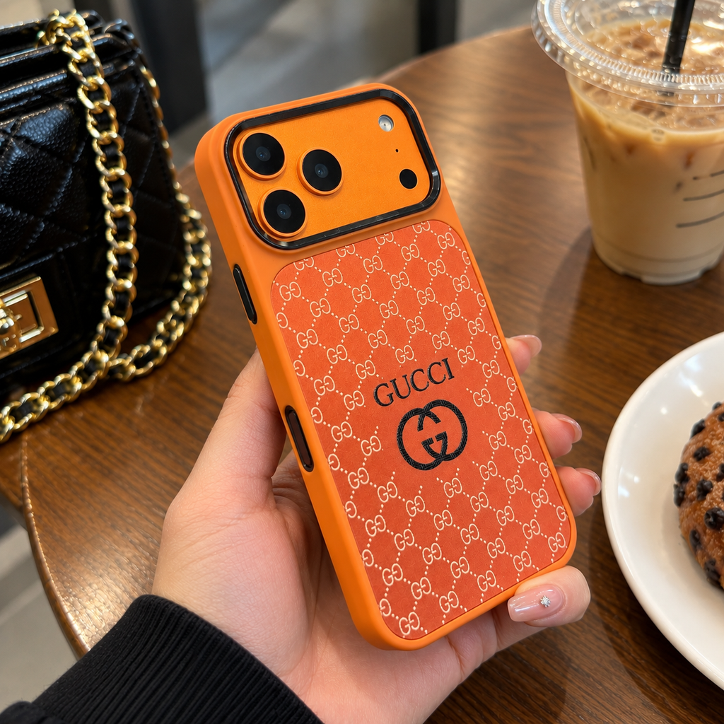 Orange Monogram Luxe Case