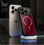 High-Gloss Crimson Glass Case