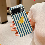 Google Pixel - Blue Stripe Lemon Case