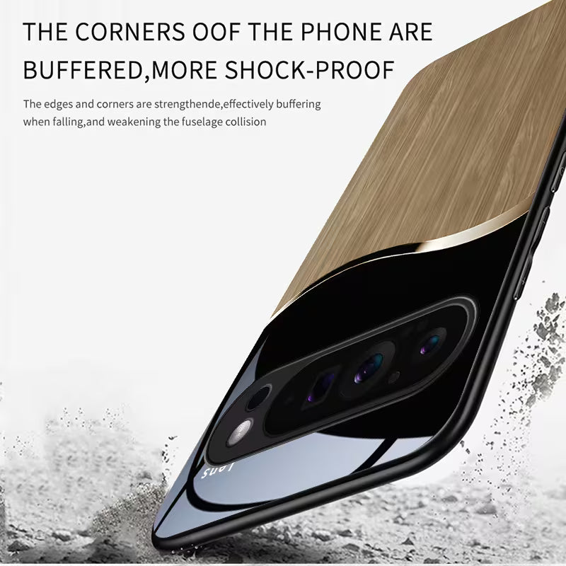 Google Pixel Series - Wood Grain Wave Case