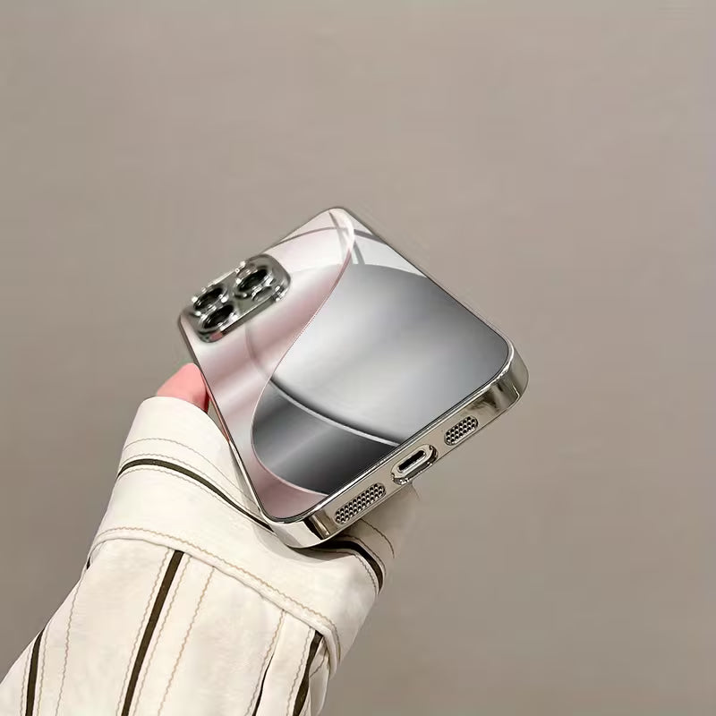 Blush Luxe Electroplated Glass Case