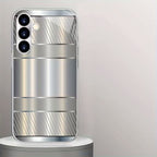 Galaxy S Series -Heavy-Duty Brushed Steel Case