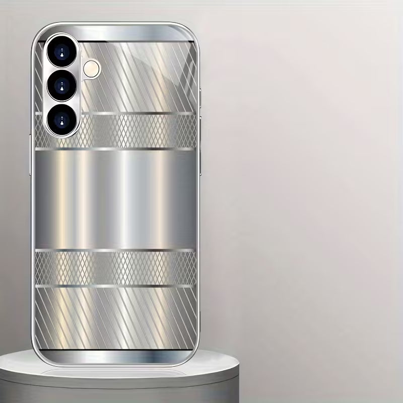 Galaxy S Series -Heavy-Duty Brushed Steel Case