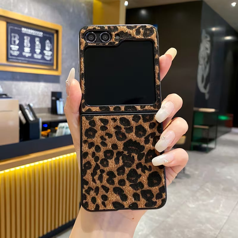 Galaxy Z Flip Series - Wild Luxe Leopard Case