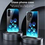 Galaxy S Series – Paw Print Aura Glass Case