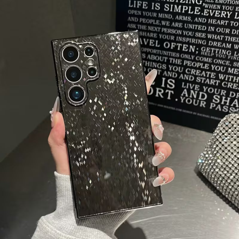 Galaxy S Series -  Plated Diamond Glitter Case