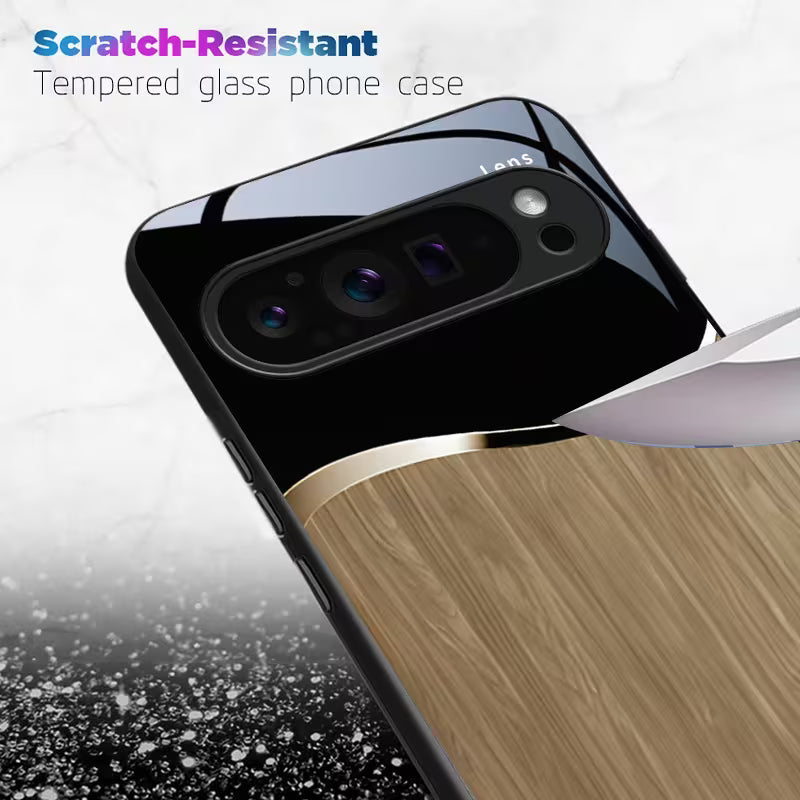 Google Pixel Series - Wood Grain Wave Case