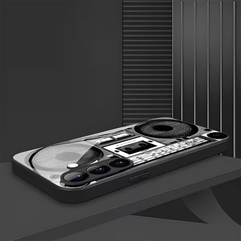Galaxy S Series - Retro Beats Glass Case