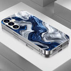 Galaxy S Series – Aurora Silver Gradient Glass Case