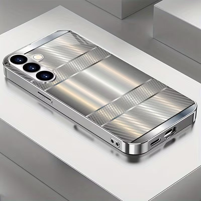 Galaxy S Series -Heavy-Duty Brushed Steel Case