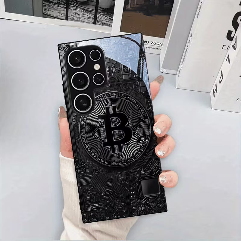 Galaxy S Series -Black Bitcoin Crypto Case