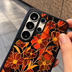 Galaxy S Series - Autumn Crimson Stained Floral Case