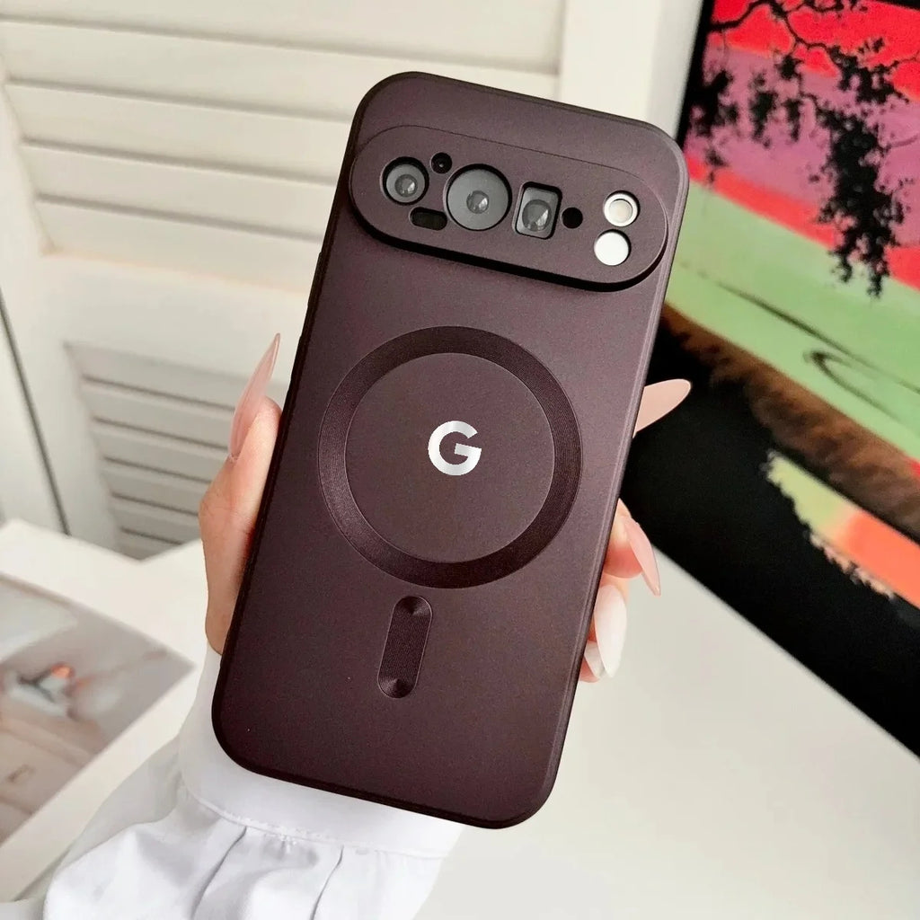 Google Pixel Series -Magnetic Matte Silicone Case.